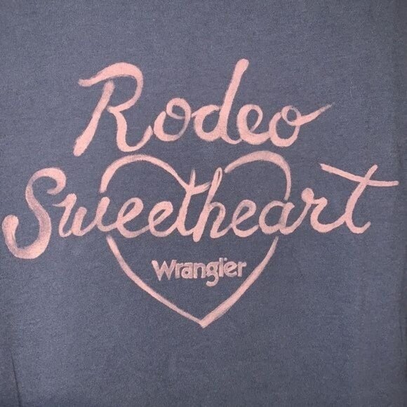 Wrangler Rodeo Sweetheart Womens T-Shirt L grey  Short Sleeve Casual Graphic Tee - Picture 3 of 9